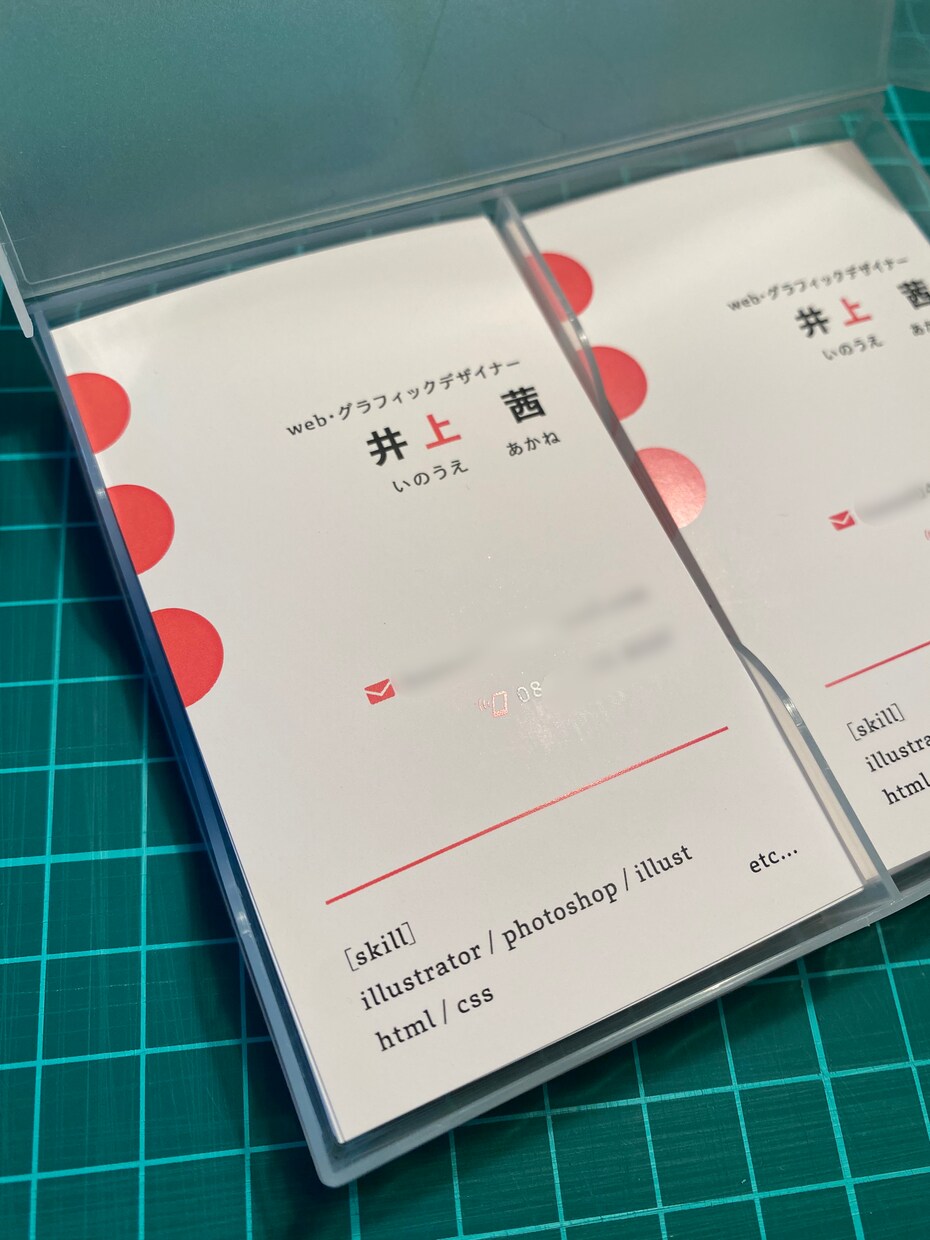 あなたのイメージにあった名刺デザインをします カラーやフォント、ひとつひとつこだわりましょう！ イメージ1