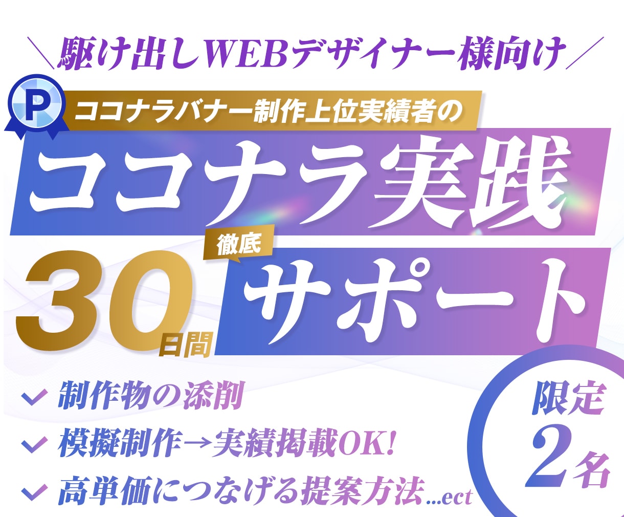 駆け出しデザイナー様向けココナラ実践サポートます ココナラ実績者のサポートで月5万以上を狙うための伴走サポート イメージ1
