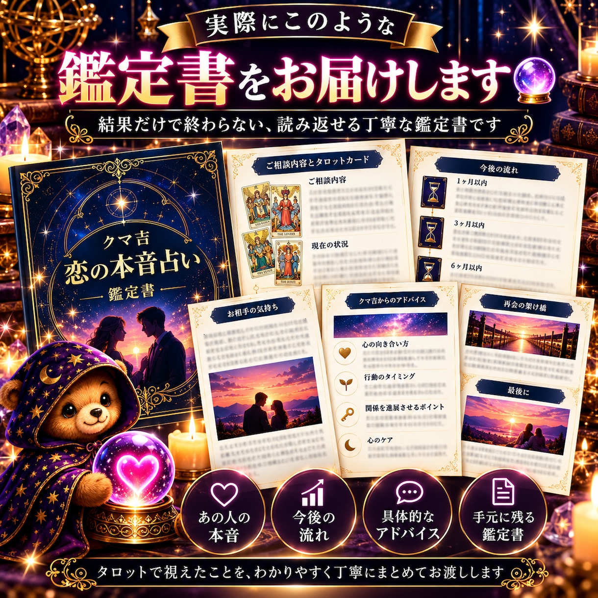 彼の本音と今後をタロットで鑑定します 復縁・片思い｜あの人の気持ちと今後を丁寧に視ます イメージ4