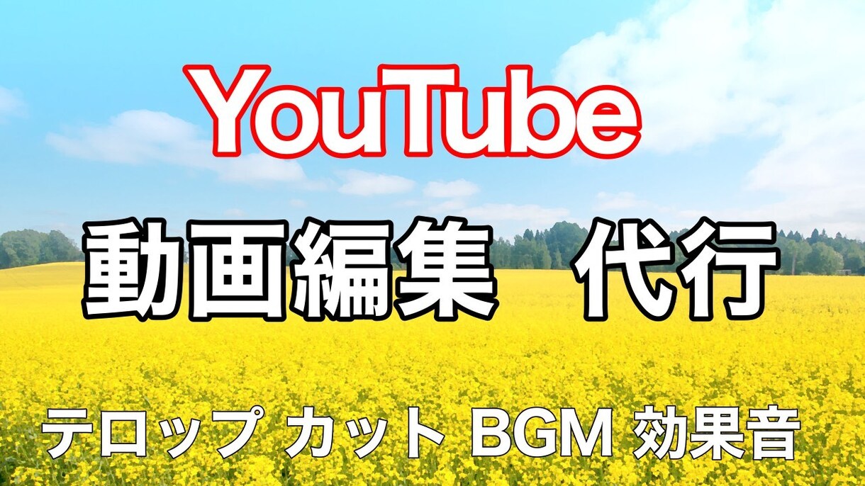 返金保証☆YouTube動画編集します 編集に満足頂けない場合は、全額返金いたします！ イメージ1