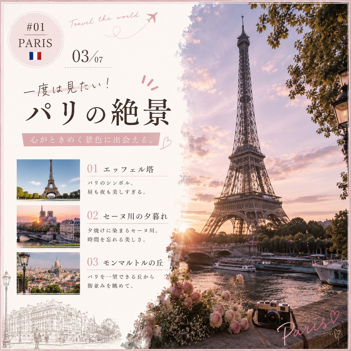 SNSの投稿画像をおしゃれに作成します 目を引くおしゃれなSNS投稿画像を丁寧に制作します！ イメージ3