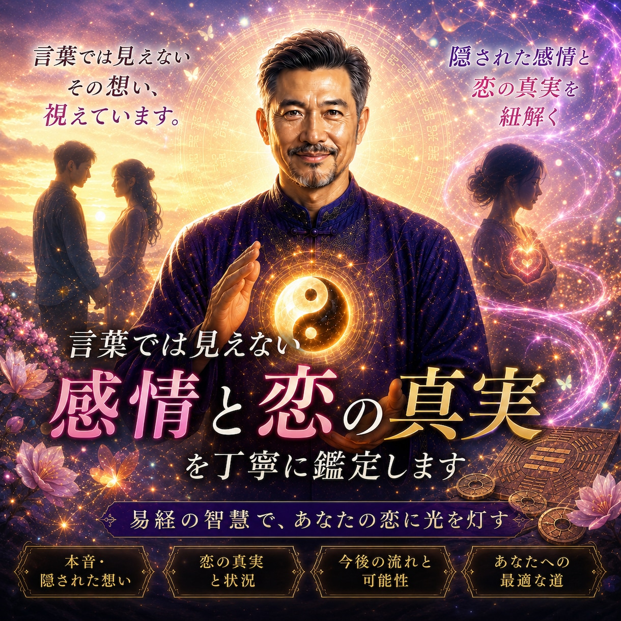 あの人の本心を易経六十四卦で読み解きます 言葉では見えない感情と恋の真実を鑑定 イメージ1