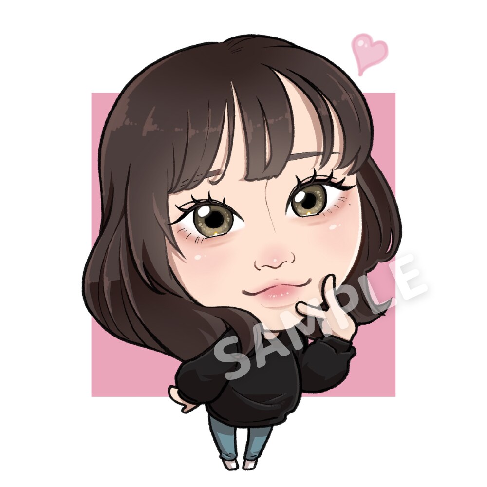 プロ似顔絵師が〈ポップかわいい〉アイコン描きます TV番組で採用実績有！SNS、名刺、HP用デフォルメイラスト イメージ10