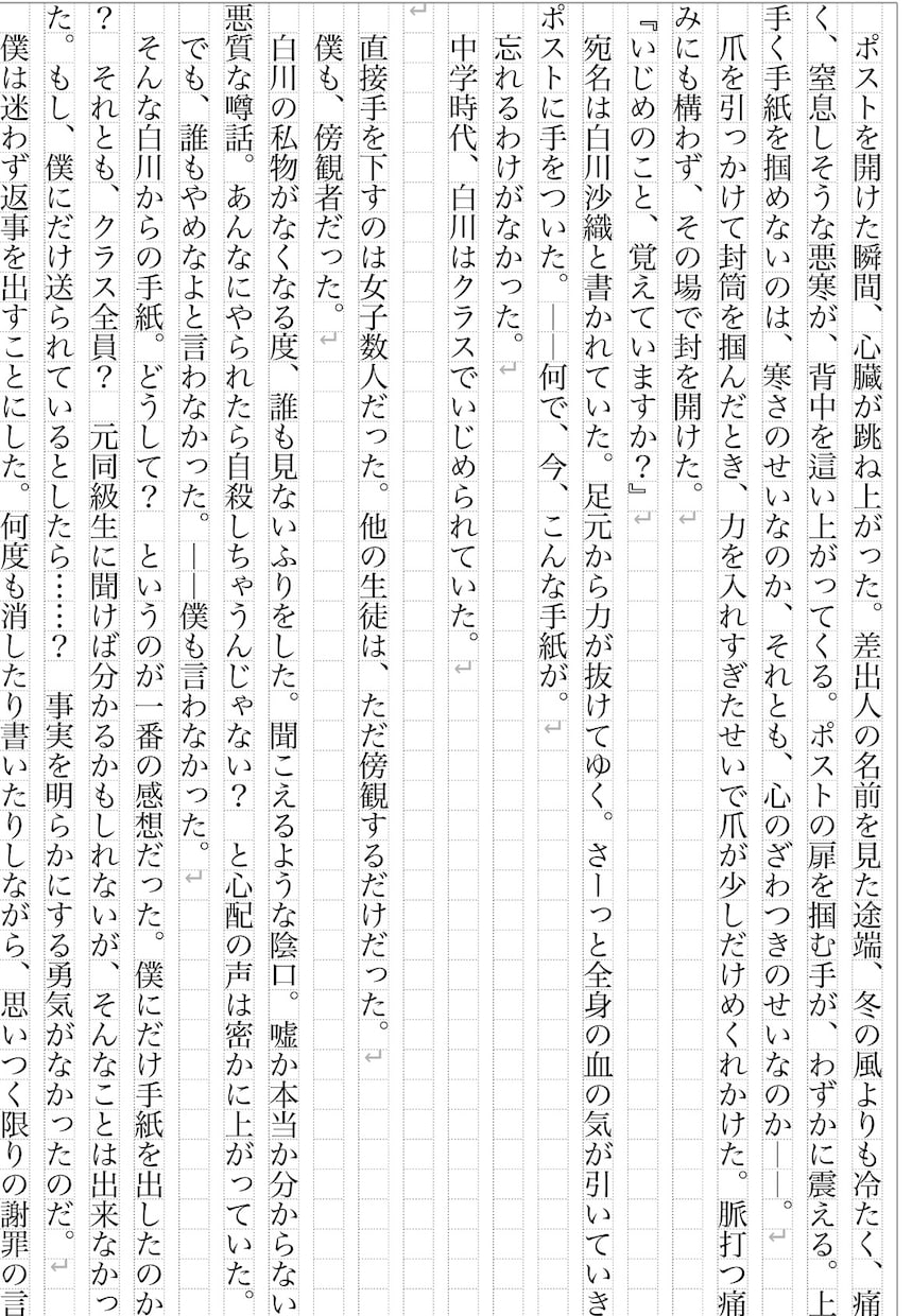 著作権譲渡可！あなたのご希望の小説制作します 漫画やゲームの原作に使用OK！純文学/ホラー/青春/恋愛等 イメージ8