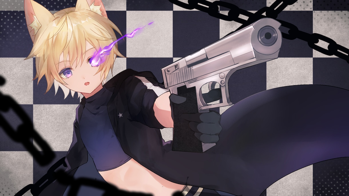 アイコン、MV等の1枚絵のイラスト作成します 歌ってみた、オリジナル曲等のイラスト制作をします！他相談可 イメージ5