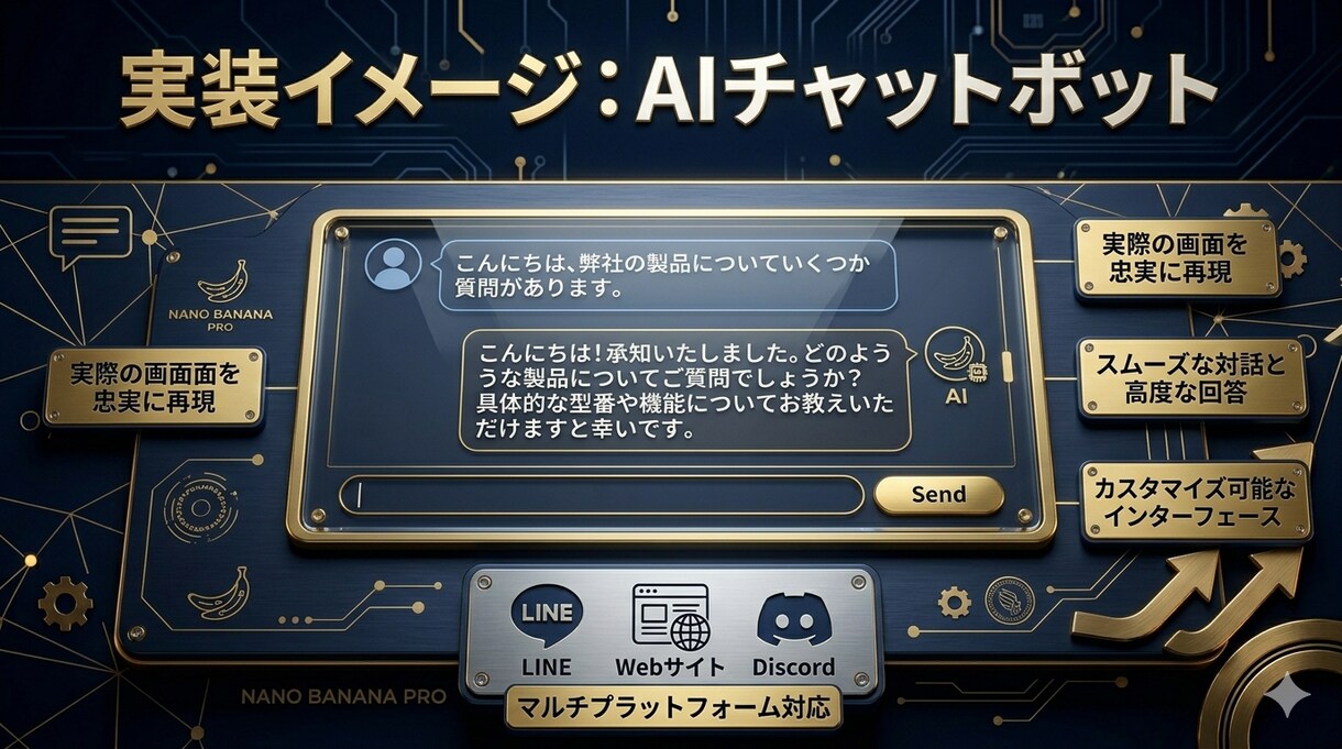 ChatGPT連携LINEボット作りますます LINE・Webに自社専用AIを実装します イメージ3