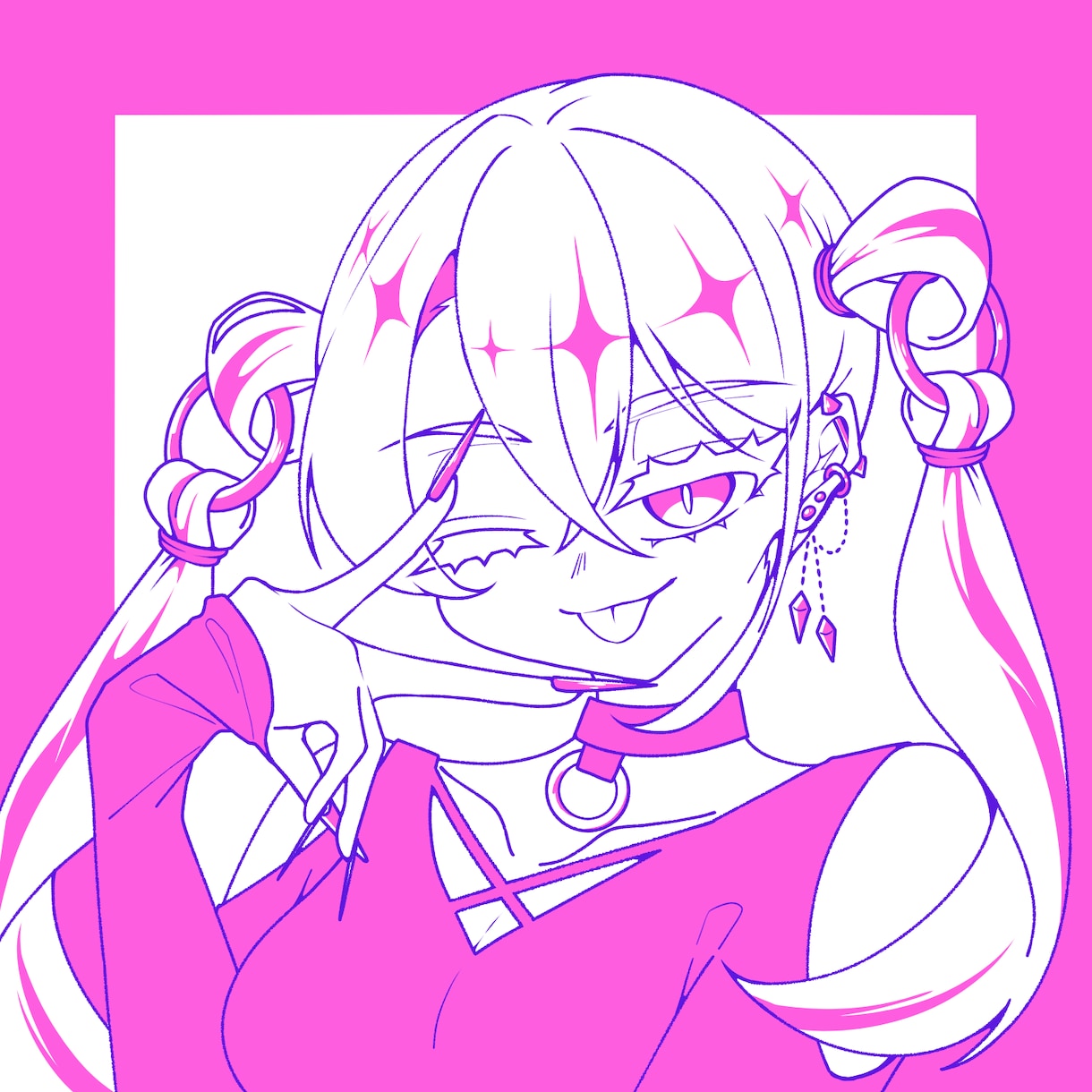 11/30まで期間限定価格でイラスト描きます シンプル可愛い！線画アイコンはいかがでしょうか？ イメージ7