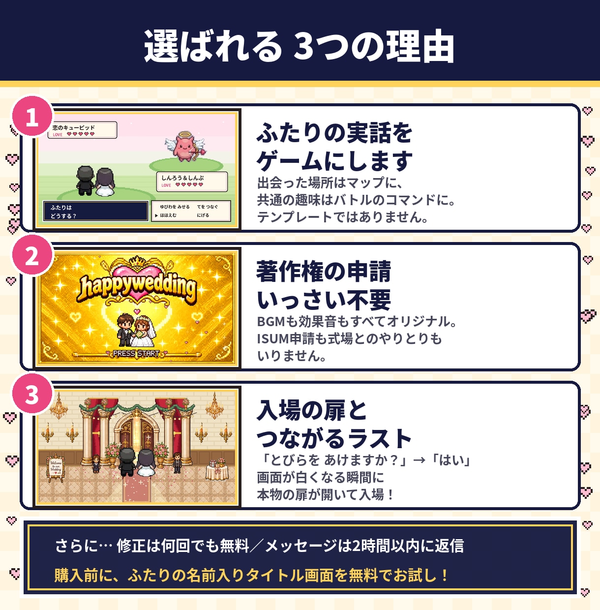 レトロRPG風の結婚式オープニングムービー作ります 披露宴がゲームの世界になるムービー イメージ4