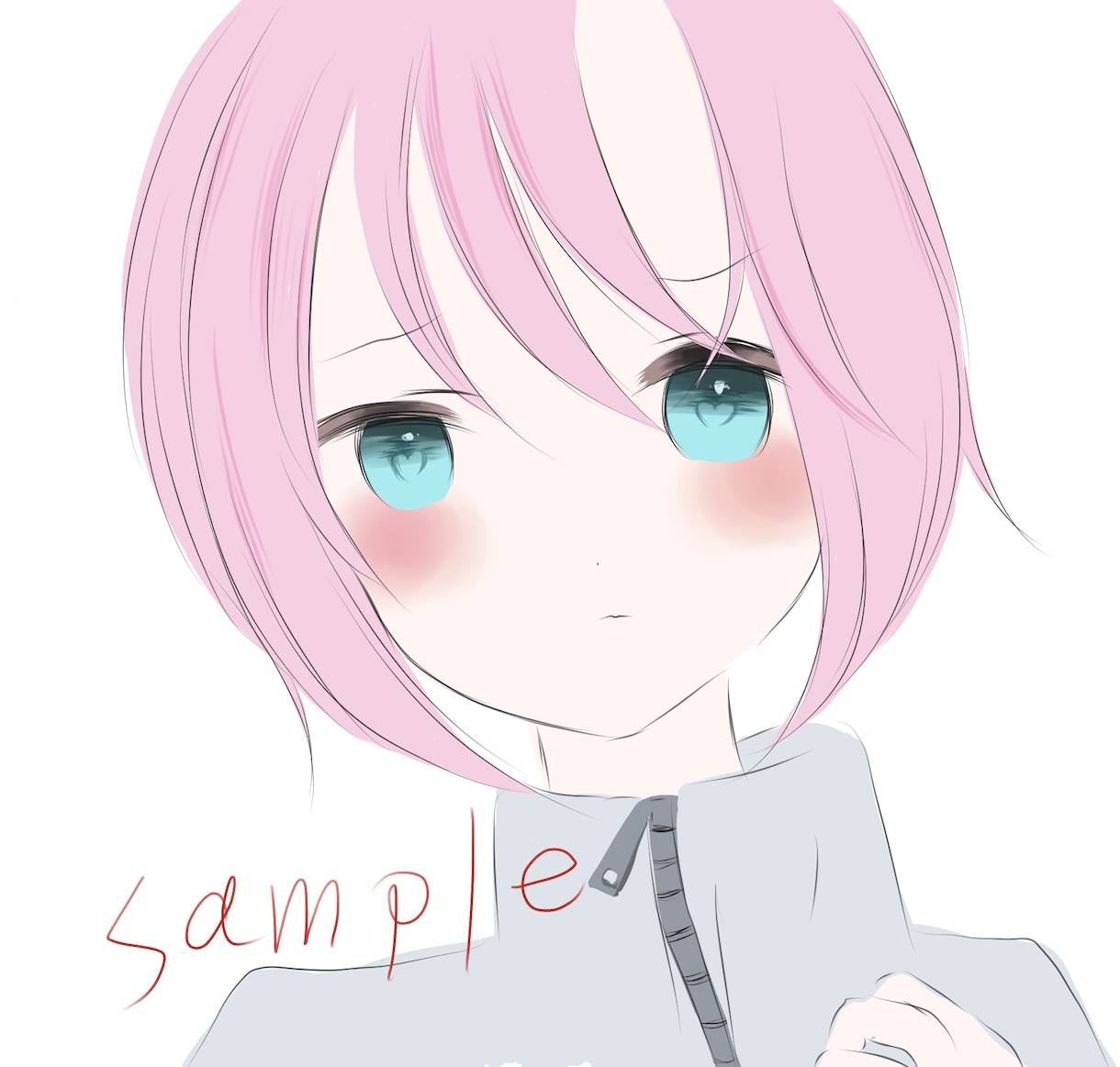 可愛いアイコンお描きします 可愛い女の子のアイコンお描きします イメージ2
