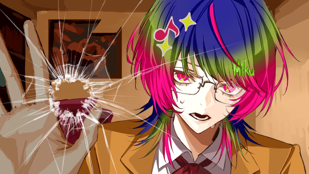 クールなMVイラスト描きます 丸投げOKです。構図考案から完成まで丁寧にお手伝いします。 イメージ2