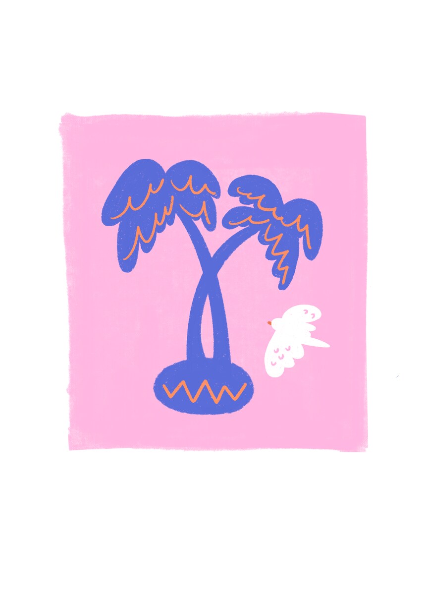 ポップでカラフルなイラスト描きます 線画、パステル、カラフル、植物、カフェ、人物 イメージ8