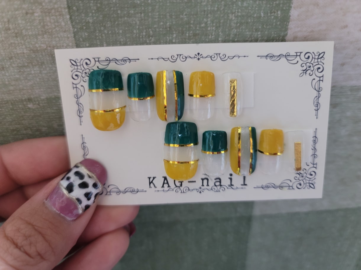 ハンドメイド ネイルチップ オーダーでお作りします フォルム、デザイン、サイズ、オーダーメイド致します！ イメージ2