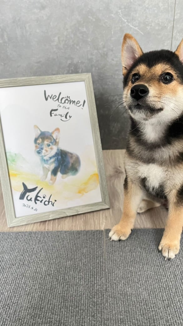 ペットのウェルカム似顔絵をデザインします 新しくご家族を迎えた日の記念日に イメージ3