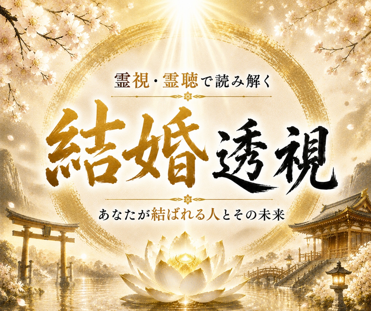 結婚時期・成就を霊視◆お相手との結婚未来を視ます 高皇産霊神の御神徳｜結婚時期・夫婦になった未来を霊視 イメージ1