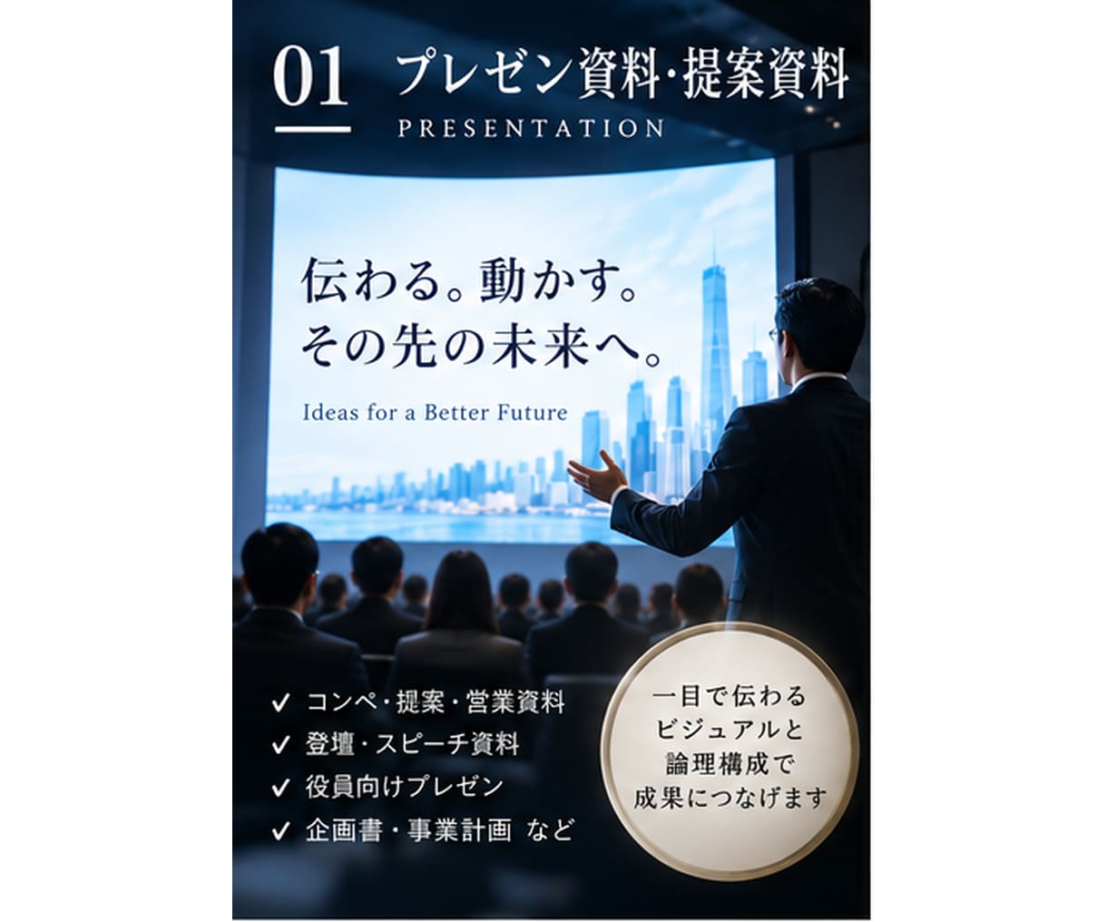 相手に伝わる響くを形にします SIer20年超の実績から丁寧にヒアリングして作成します イメージ1