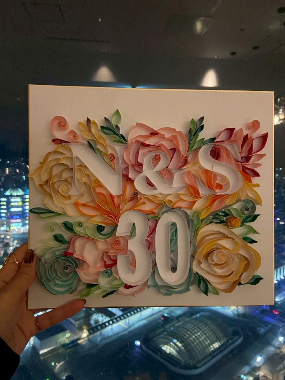 立体フラワーアートを紙で制作・販売します 紙で作る華やかな立体フラワーアート｜誕生日・記念日の贈り物に イメージ3