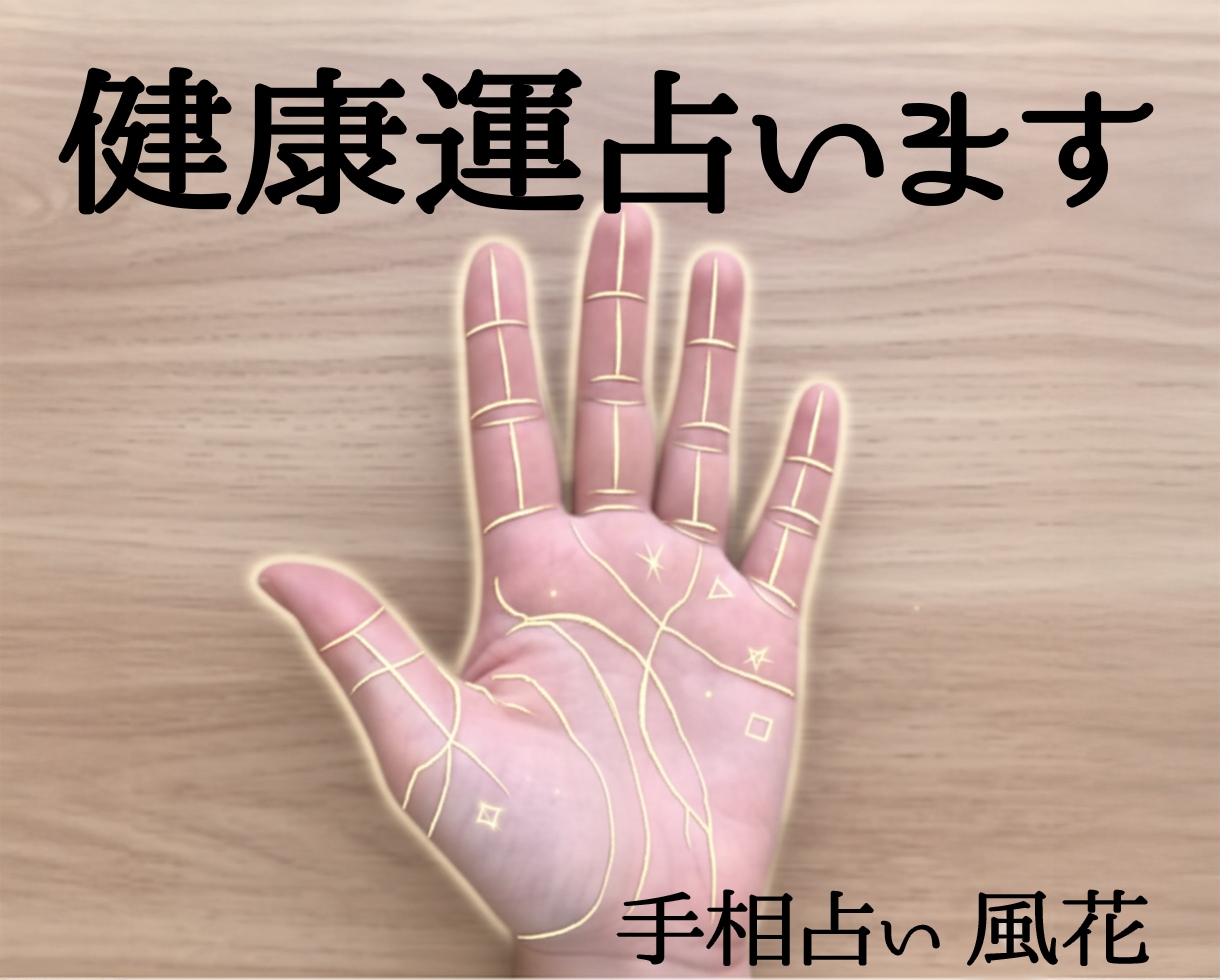 手相から健康運と体調の流れを鑑定します 体力・気力・健康の波を手相から詳しく分析 イメージ1