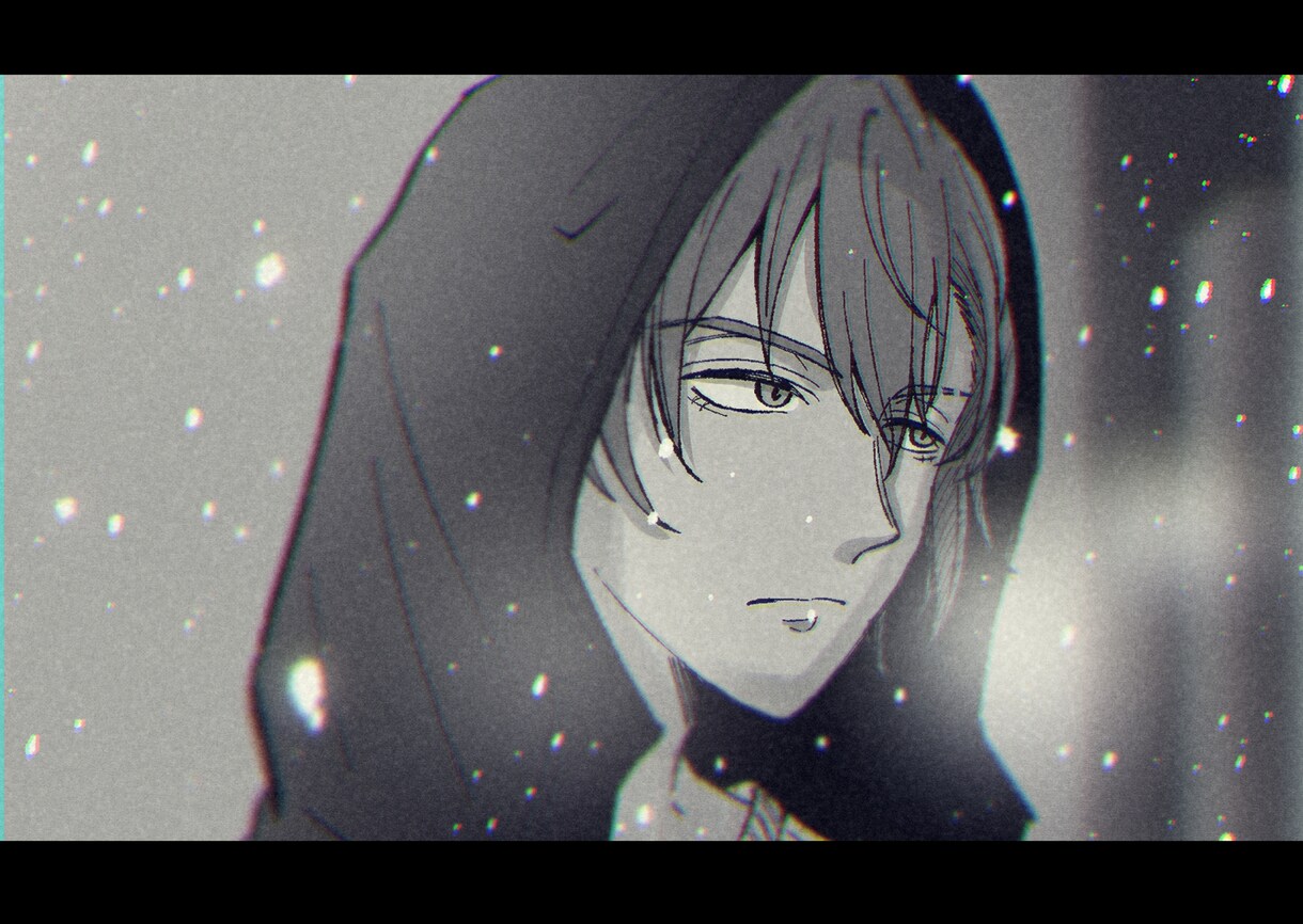 顔が良い男性のモノクロアイコン描きます 正統派な"顔が良い"キャラクターを描きます！ イメージ5