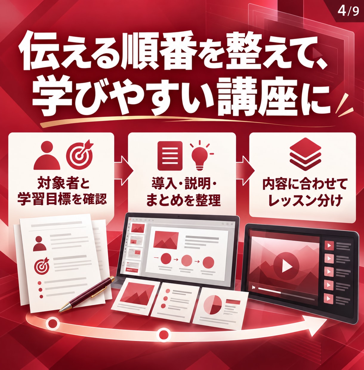 知識や経験を伝えるオンライン動画講座を作ります 台本・スライドから動画まで、講座づくりをまとめてお任せ イメージ4