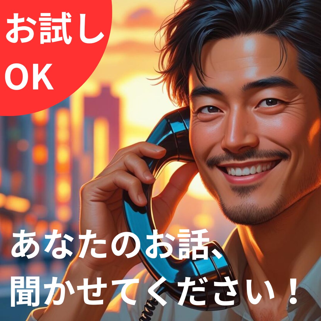 いますぐ話したい！あなたの希望を叶えます これまで1,000人以上のお悩みの相談を乗って来ました イメージ1