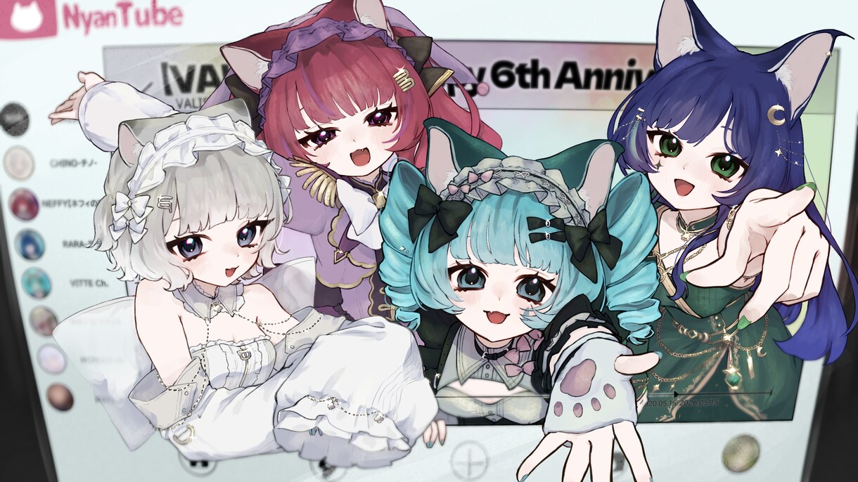 女の子のイラスト作成します 目を惹く可愛い女の子お描きます꒰՞ ܸ. .ܸ՞꒱ イメージ4
