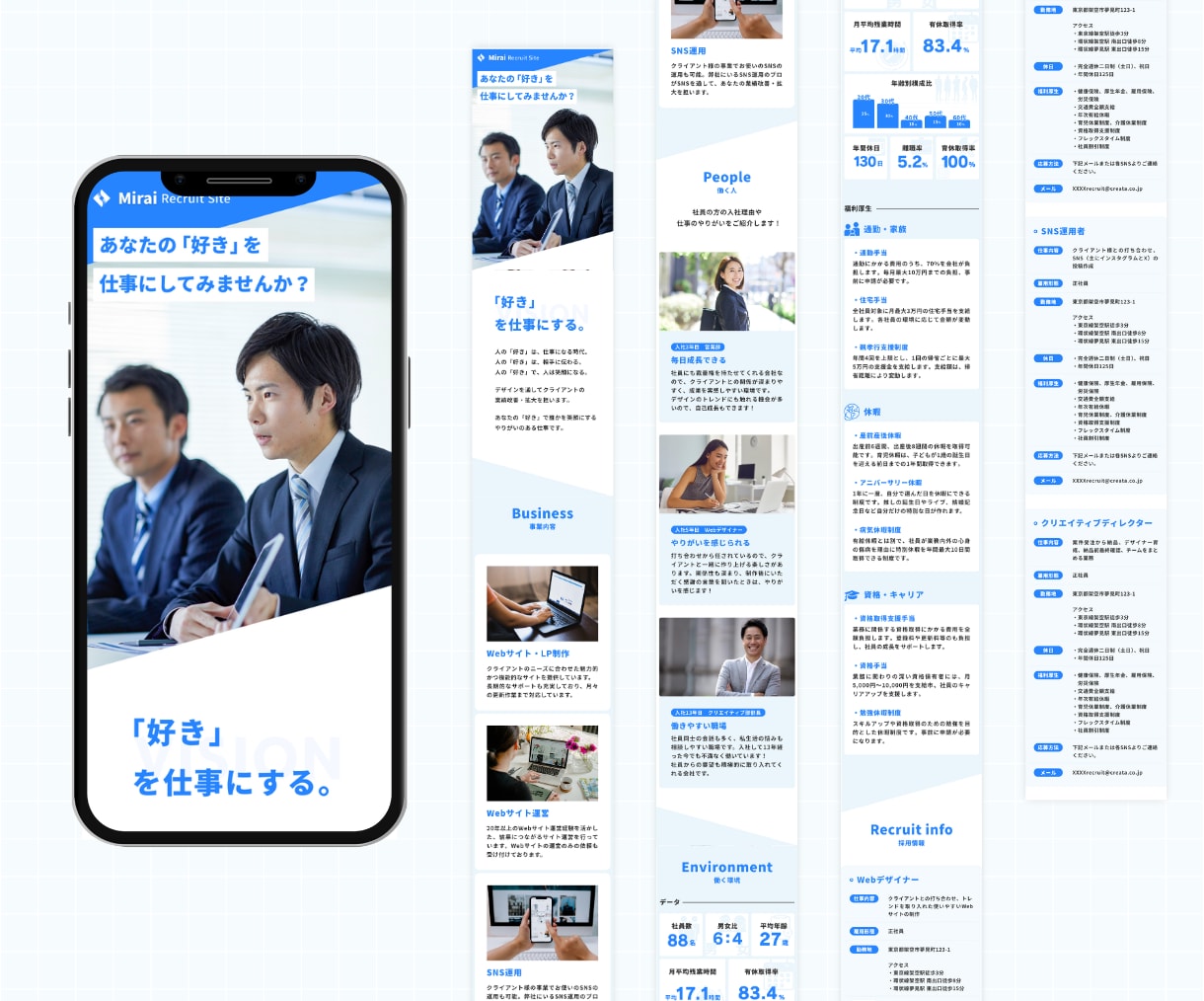 Canvaの採用LPテンプレートを販売します 自由に編集可能！無料素材のみ使用！『採用』 イメージ3