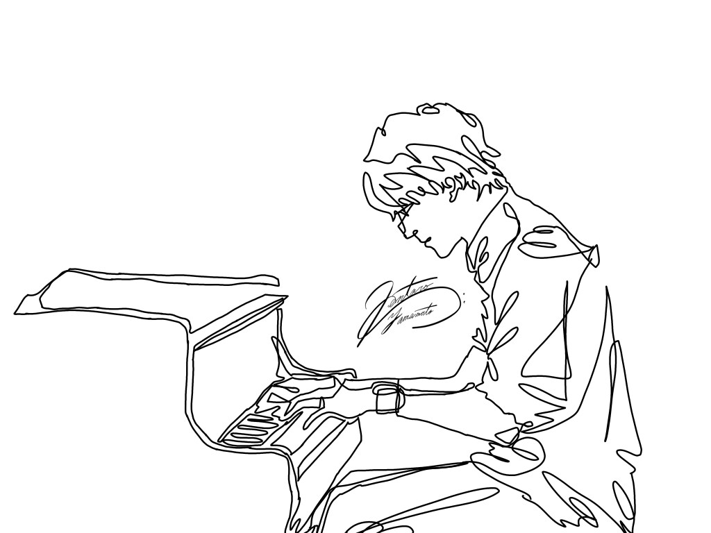 一筆描き風イラスト描きます Sアイコンに、隙間埋め用に、一筆描き風なイラスト作成します。 イメージ5