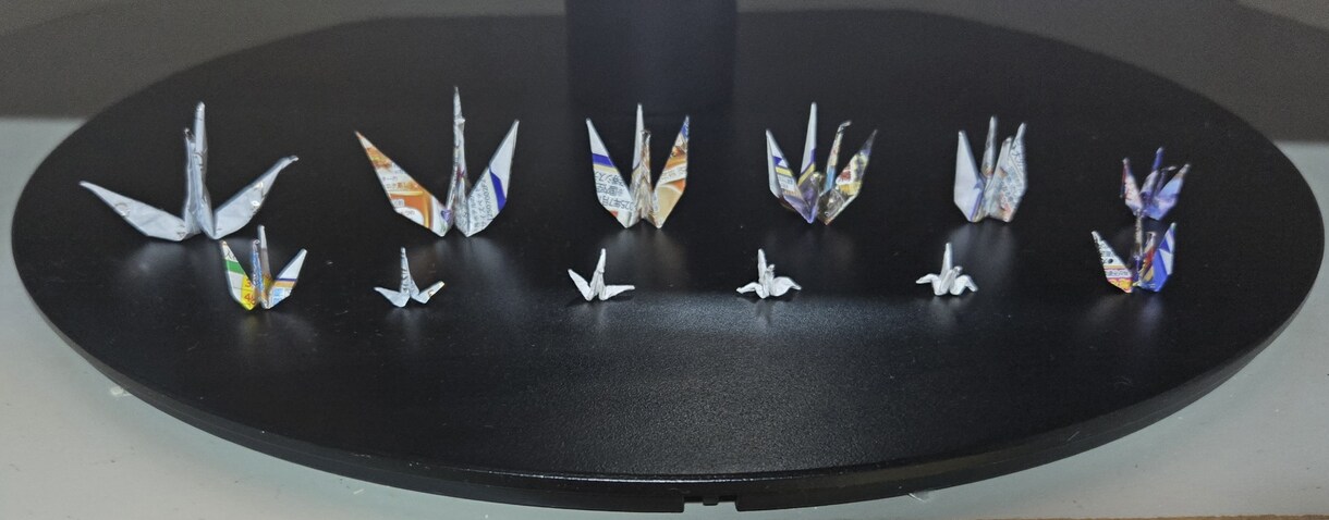 鶴を折ります 手作りの鶴ですオーダーメイドで作成させていただきます イメージ3