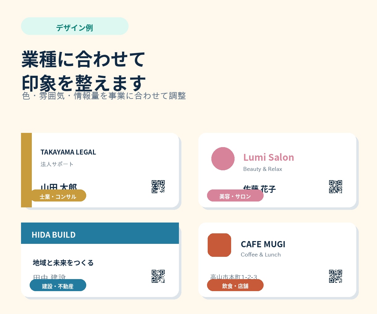 公式LINEにつながる集客名刺作成します QRコード付き両面デザイン｜Canva編集データも納品します イメージ4