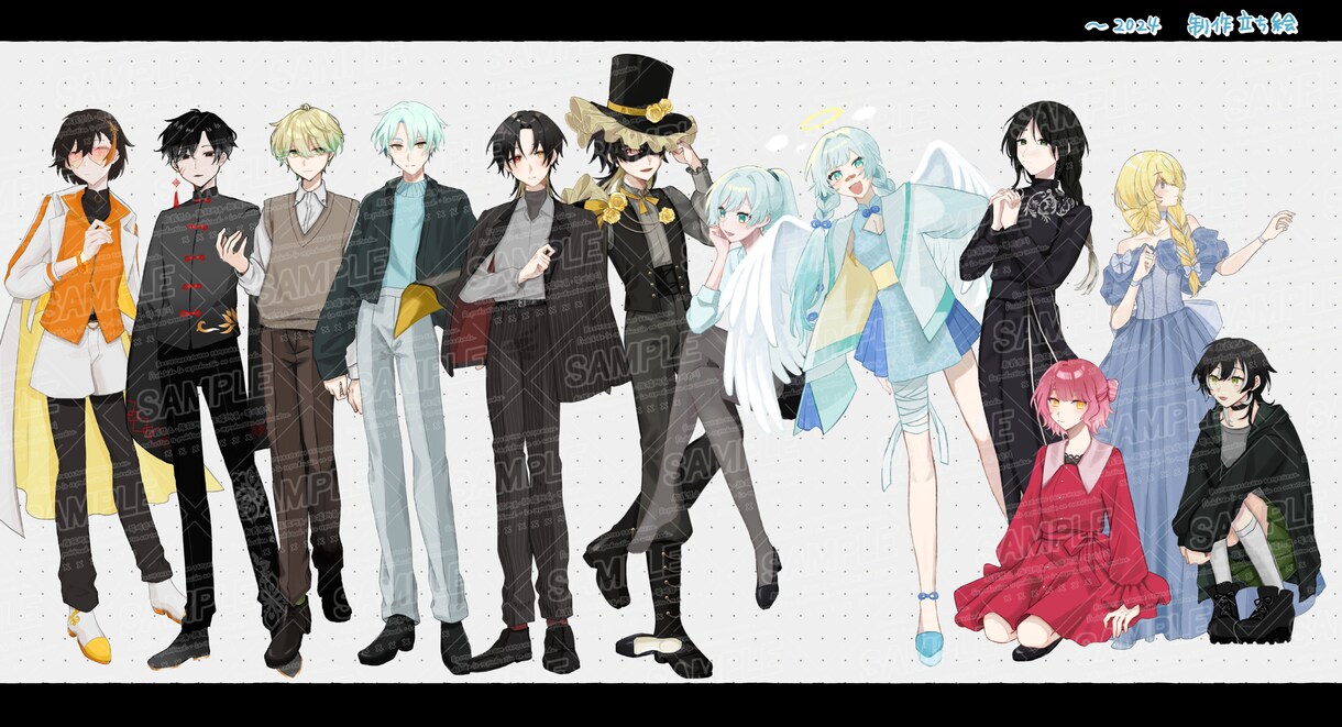 立ち絵制作します TRPGや配信、OCグッズ制作に！かわいいイラスト制作します イメージ8