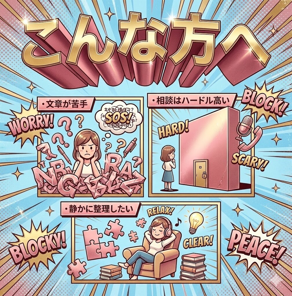 今の悩みを音声で整理し次にやることを一緒に決めます 文章が苦手でもOK。今の状況を話さずに整理します イメージ9