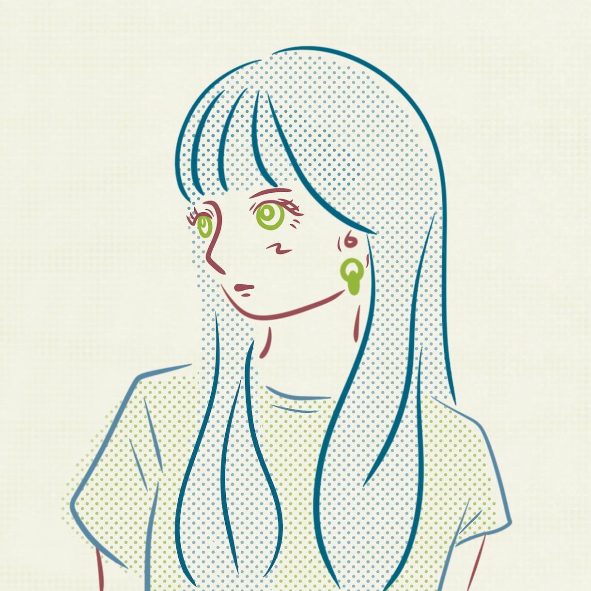 レトロっぽいおしゃれ線画イラストを制作ます 今っぽい少し雰囲気のあるイラスト提供できます！ イメージ1