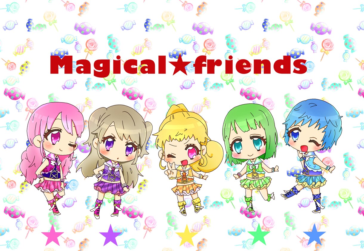 かわいいミニキャラ描きます SNSアイコン等に⭐︎夢絵可能⭐︎オリジナル・二次創作可 イメージ3