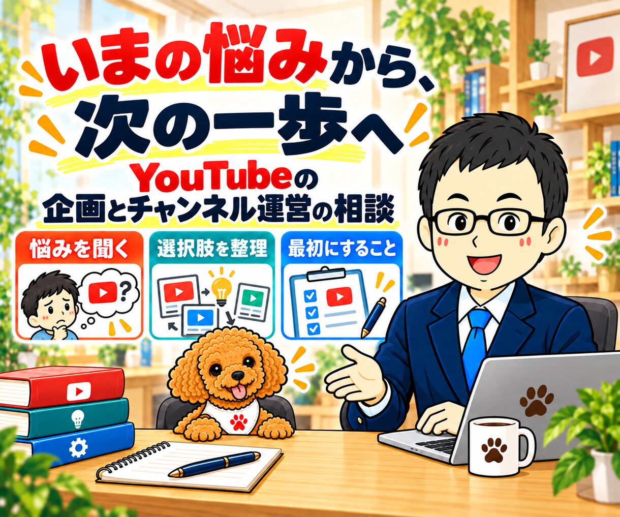 YouTube企画・チャンネル運営を電話相談します テーマ・タイトル・サムネイル・続け方の迷いを整理 イメージ4