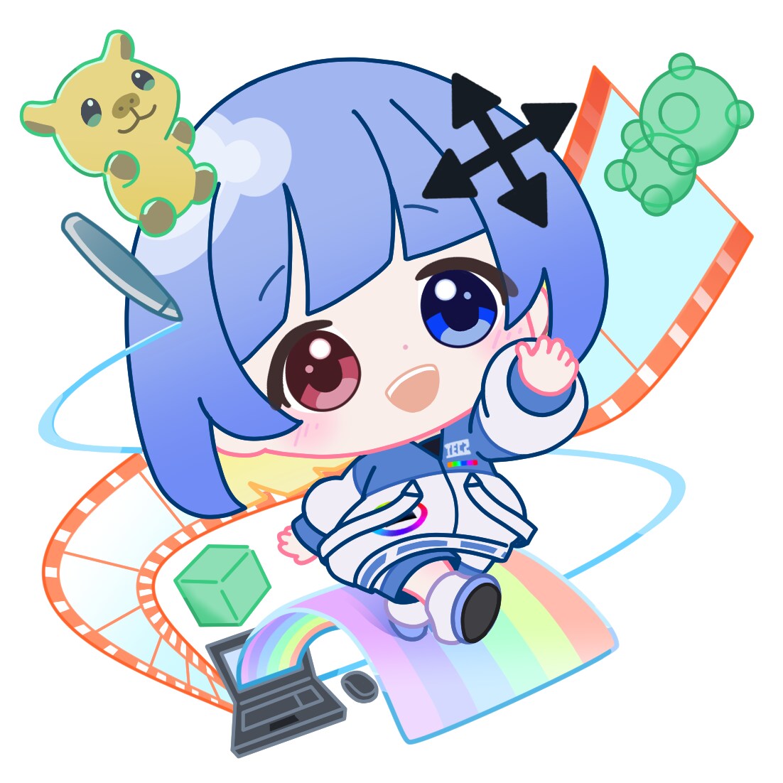 配信やチャットを盛り上げる可愛いスタンプ制作します Twitch/Youtube/LINEのスタンプ制作します イメージ3
