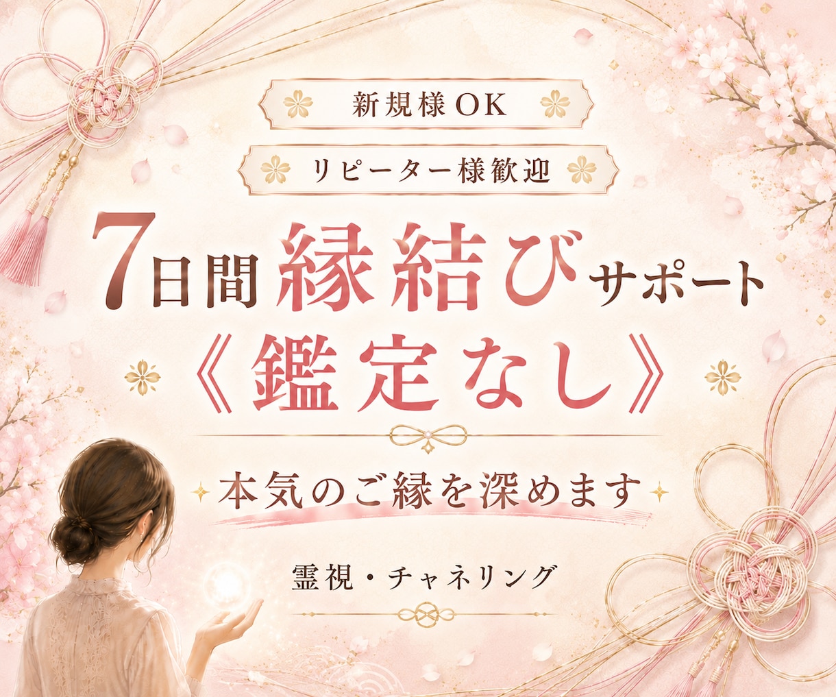 7日間エネルギーワークのみをお届けします ご縁の流れを整えるサポート／集中7日間の調整ワーク イメージ1