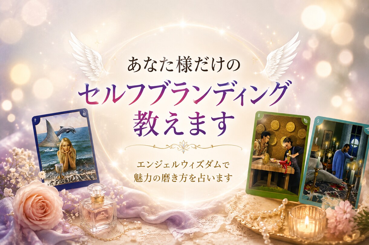 リピーター限定あなたのセルフブランディング教えます エンジェルウィズダムで魅力の磨き方を占います イメージ1