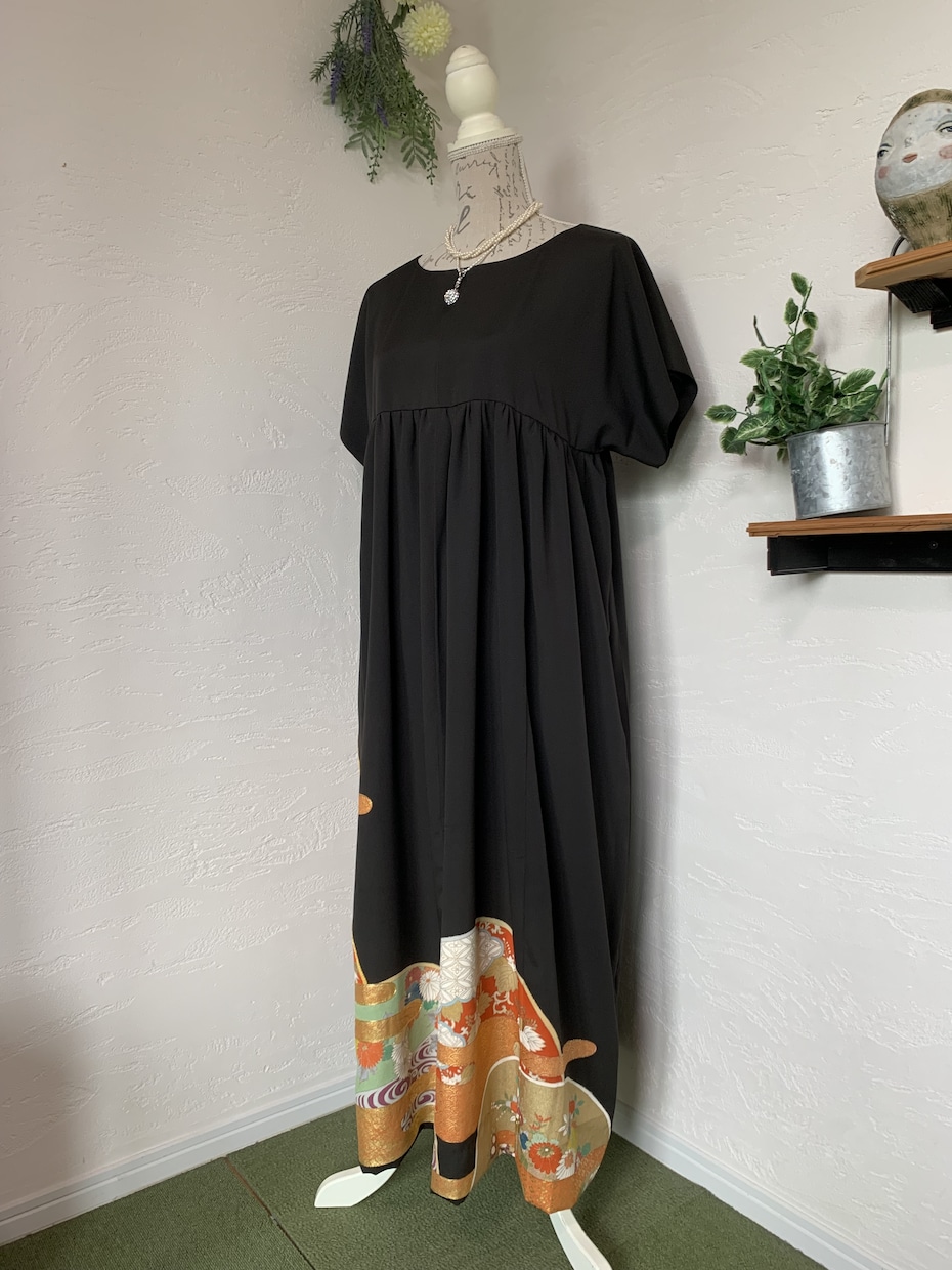 着物リメイク★ワンピースお作りします 思い出のお着物を世界に一つだけのワンピースにお仕立てします イメージ4