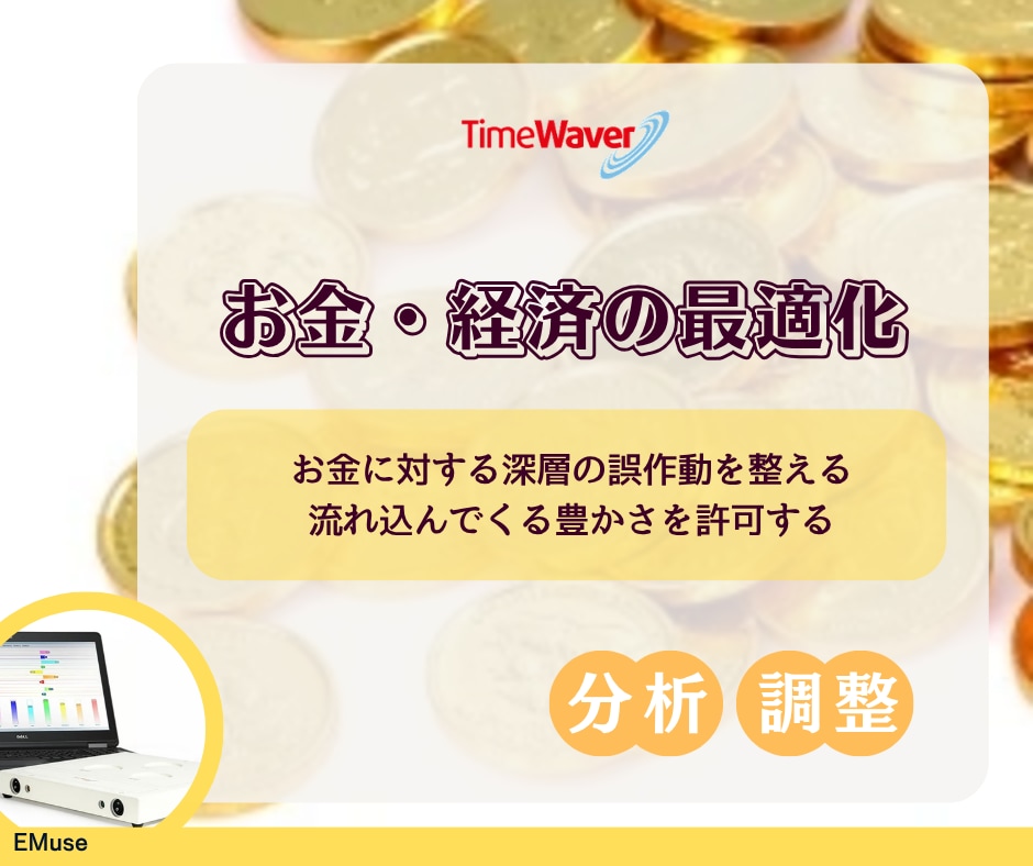 タイムウェーバーでお金のブロックを特定・解放します 受け取り拒否の無意識を解放し、豊かさの循環を取り戻す イメージ1