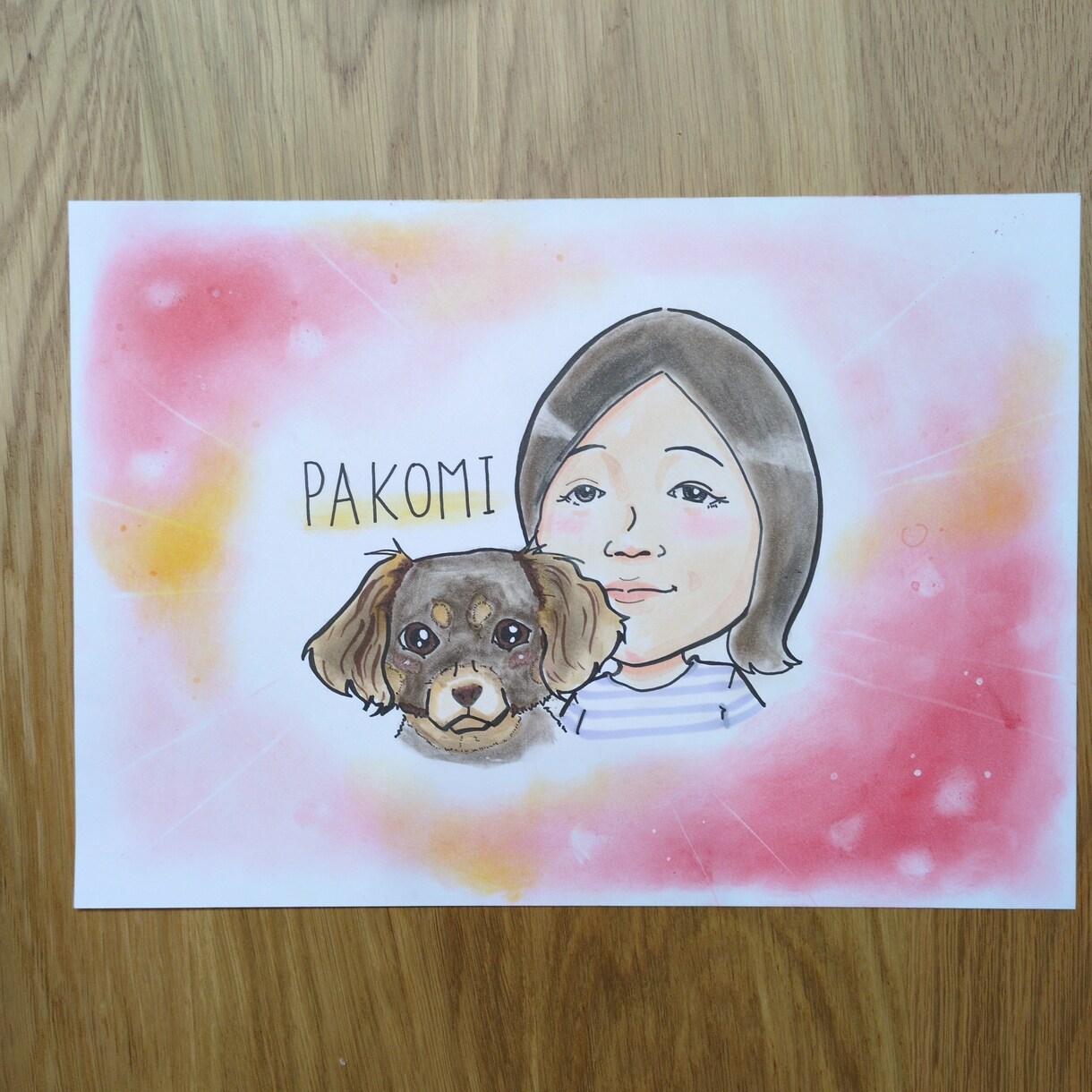 程よくデフォルメされた似顔絵描きます 人物の似顔絵、愛犬も対応可！！お手頃価格で似顔絵どうですか イメージ5