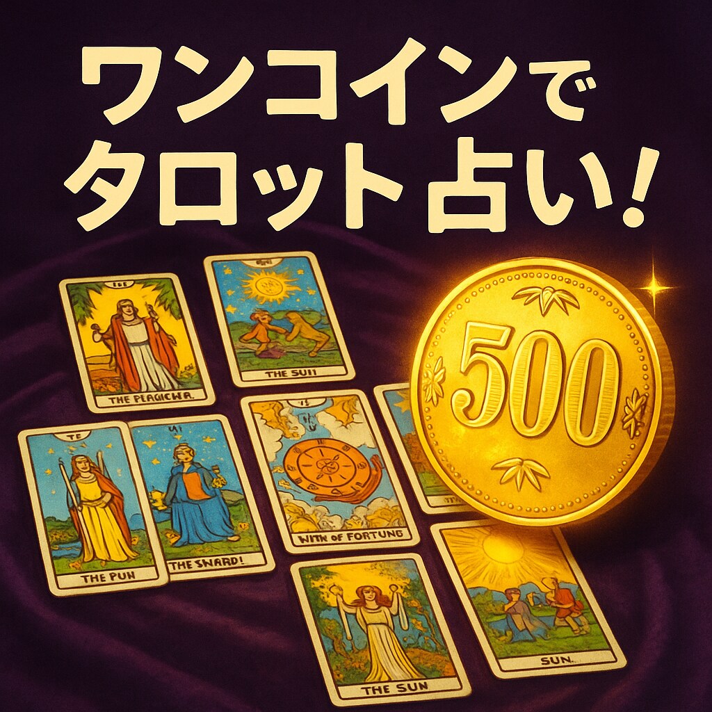 年間5000件占う、プロ占い師がタロット診断します 24時間以内に回答／1回500円／追加質問1回無料 イメージ1