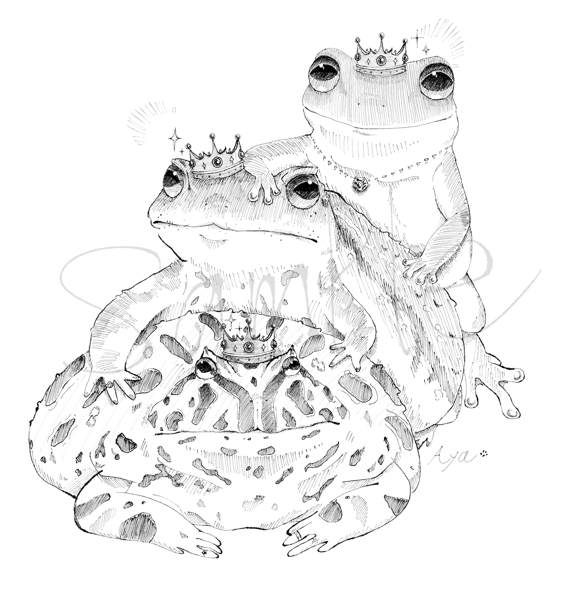 黒白のガサガサタッチでペットイラスト描きます ガサガサとしたタッチでペットちゃんの似顔絵を描きます！！ イメージ4