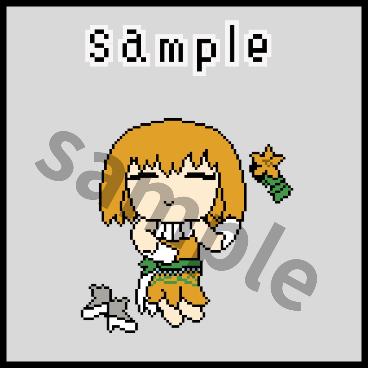 ドット絵のミニキャライラスト・素材等描きます オリジナルキャラクター作成のお手伝いも出来ます！ イメージ7
