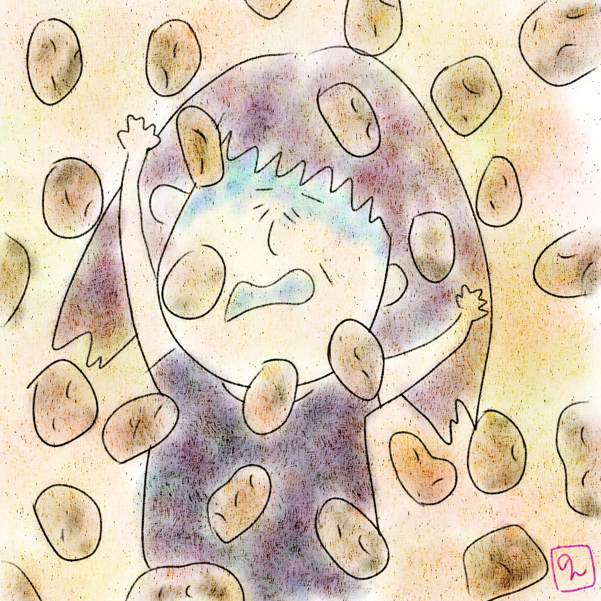 ほんわかゆる系のイラスト描きます 人や動物メインの似顔絵や日常系イラスト イメージ2