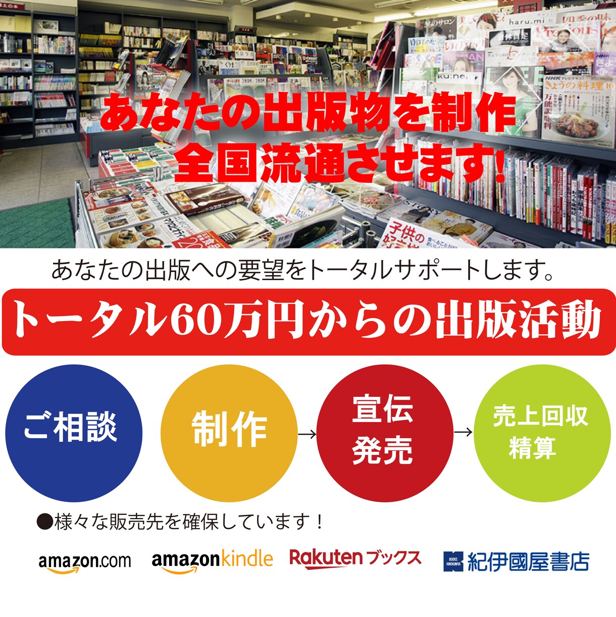 あなたの本を制作して流通させます 道義出版ではあなたの出版物を制作、全国流通させます！ イメージ1