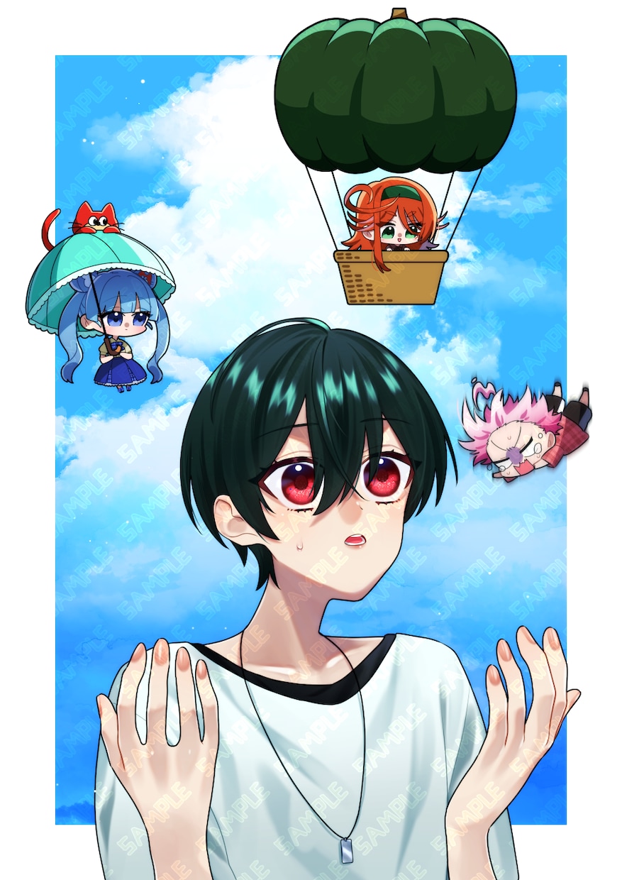 創作キャラクターのイラストをお描きします アイコン/ヘッダー/一枚絵の制作をいたします！ イメージ1