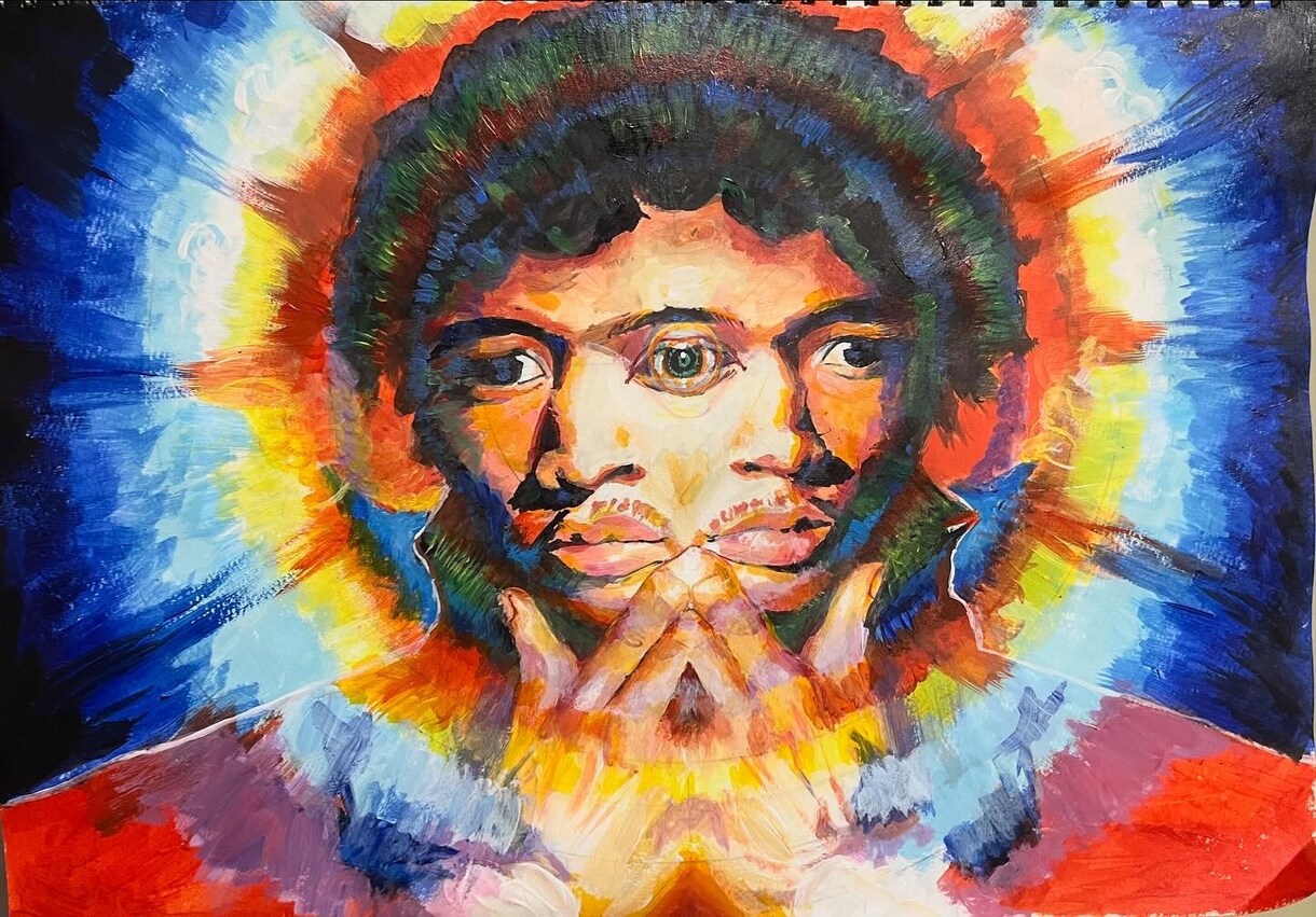 幻想的なイメージの似顔絵描きます 人物、わんちゃん猫ちゃんペットも対応！ イメージ1