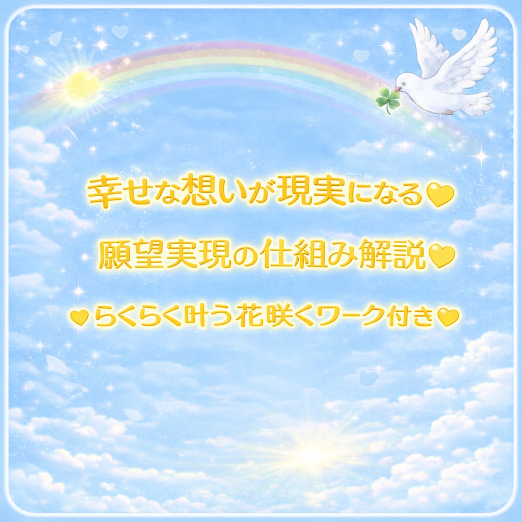 らくらく♡願いが叶いやすくなるサポートします ✨お心が整う至福のチャット♡60分×9回　PDF資料付 イメージ2