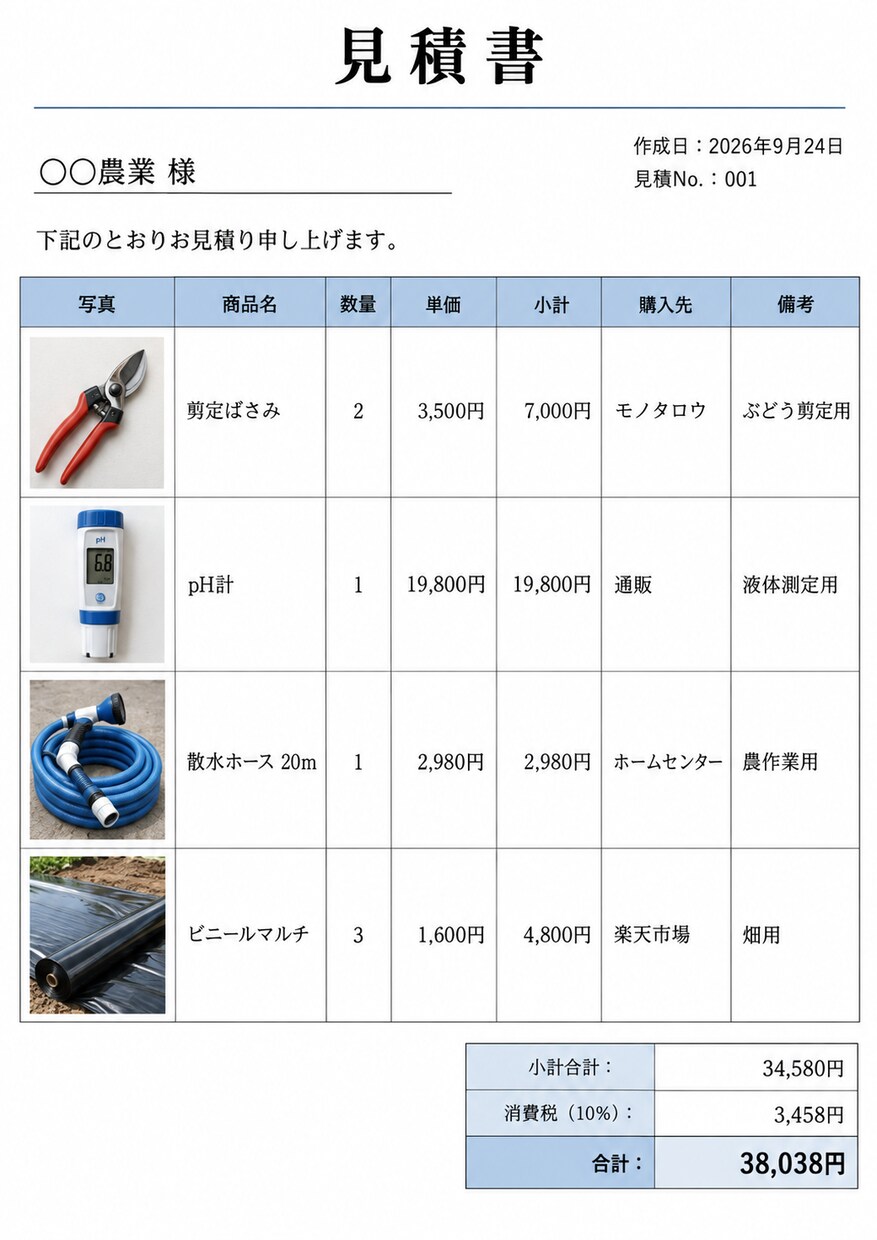 Excel・Word資料作成代行ます 写真やメモから見やすい資料を作成します イメージ2