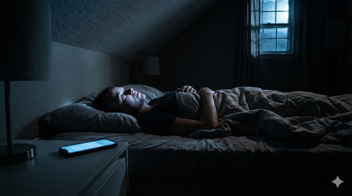 お金の不安で眠れない夜。その恐怖、私が聞きます 深夜に押し寄せる将来の不安。一人で震える夜に寄り添います イメージ1